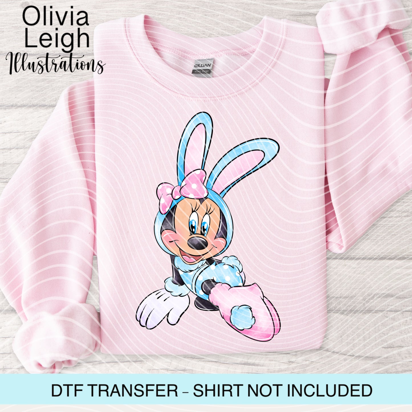 Easter Mouse Dtf Transfer