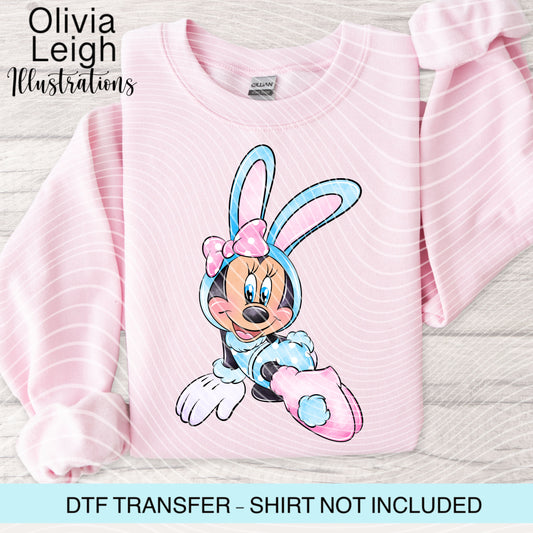 Easter Mouse Dtf Transfer