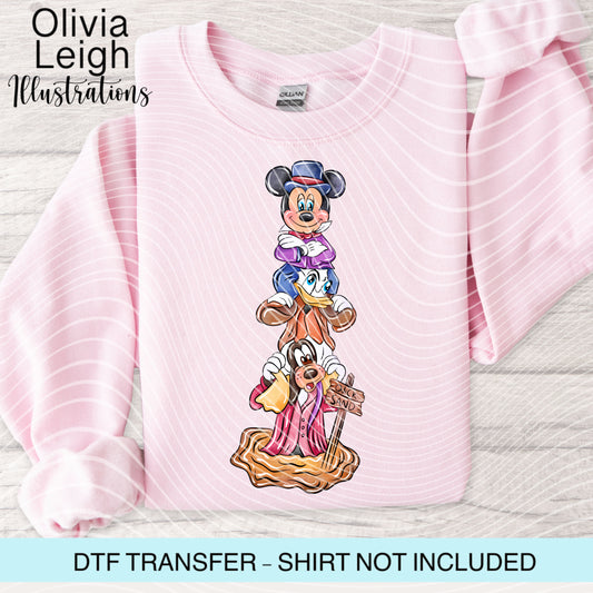 Mouse Haunted Halloween Dtf Transfer