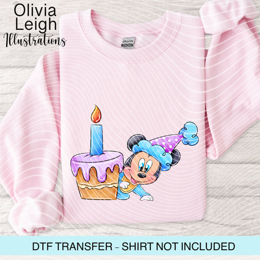 Mouse Friend Baby Dtf Transfer