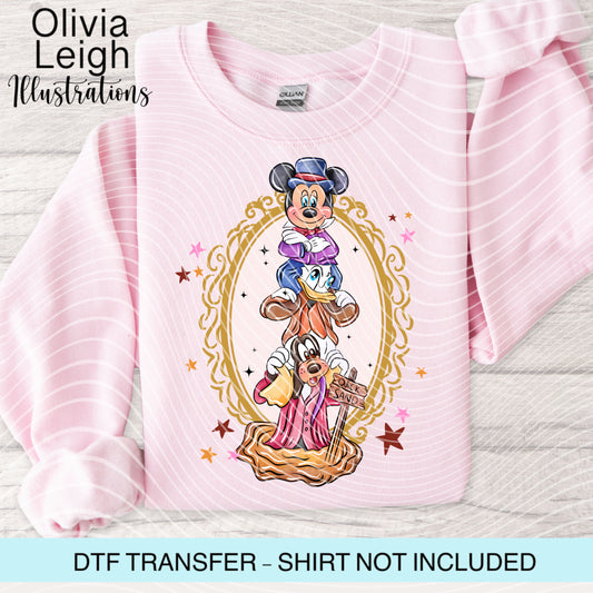 Mouse Haunted Halloween Dtf Transfer
