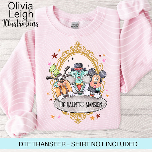 Mouse Haunted Halloween Dtf Transfer