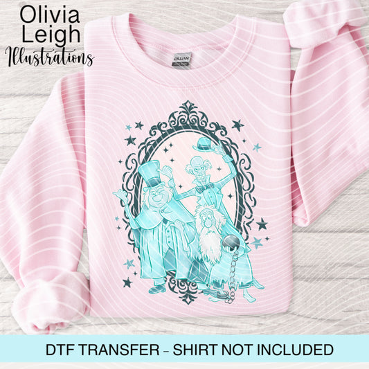 Mouse Haunted Halloween Dtf Transfer