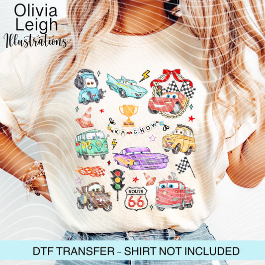 Cars Dtf Transfer