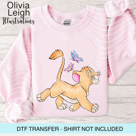 Baby Lion K Dtf Transfer