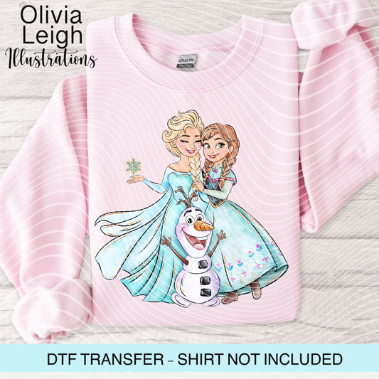 Frozen Dtf Transfer