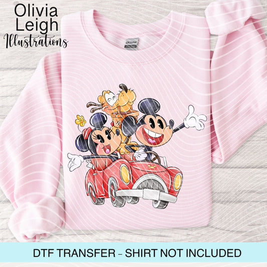 Mouse Friend Dtf Transfer