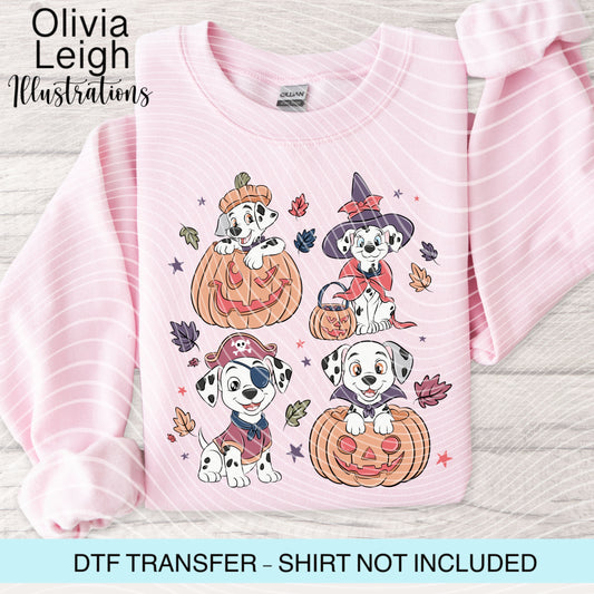 101 Dogs Halloween Dtf Transfer