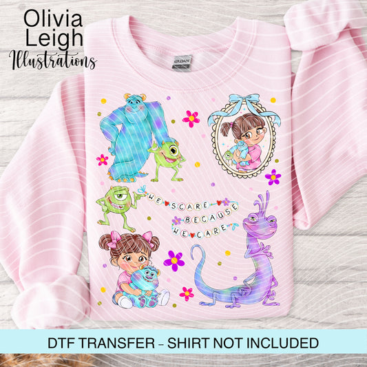 Monsters Dtf Transfer