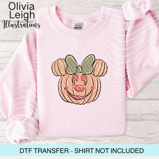 Pumpkin Halloween Dtf Transfer