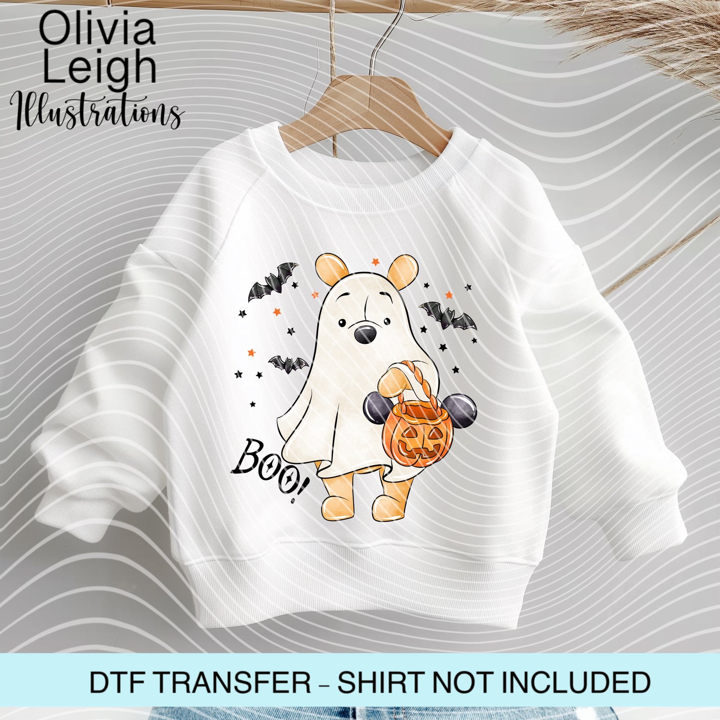 Winnie Friends Halloween Dtf Transfer