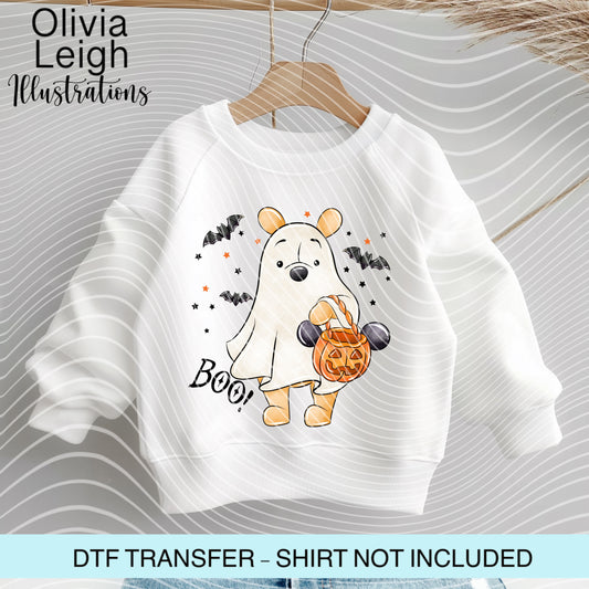 Winnie Friends Halloween Dtf Transfer
